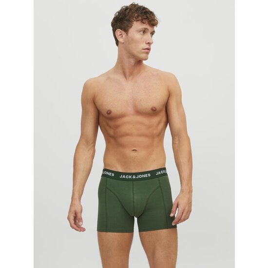 Jack & Jones Jack & Jones Heren Boxershorts Trunks JACKEX Oranje/Groen/Blauw 3-Pack