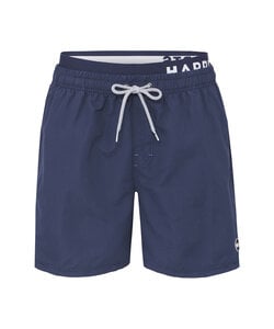 Happy Shorts Mens Swim Shorts Double Waistband Solid Navy Blue