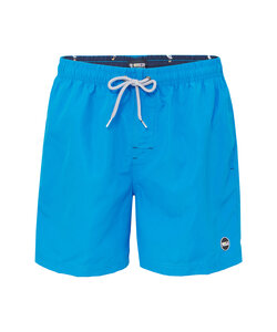 Happy Shorts Heren Zwemshort Effen Blauw