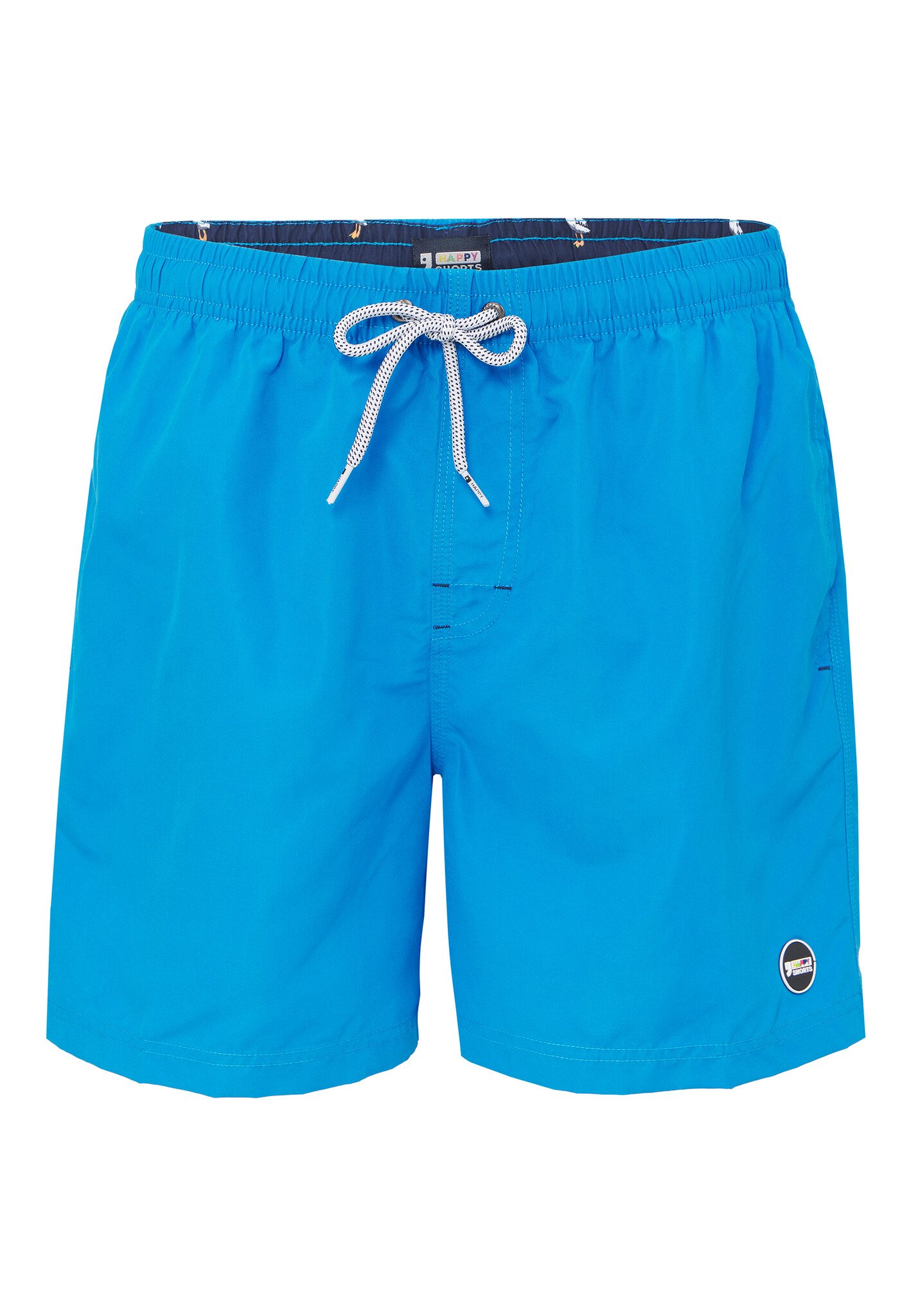 Happy Shorts Happy Shorts Heren Zwemshort Effen Blauw