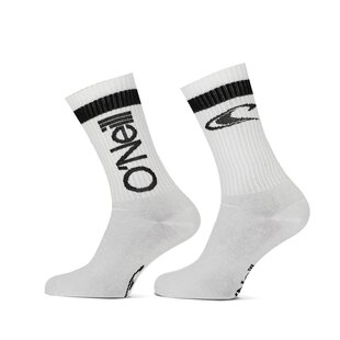 O'Neill Sports Sock Men's/Women's Logo Script White 2-Pack