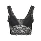 PIECES Pieces Ladies Bralette Bra Top Lace Microfiber Black