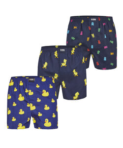 Happy Shorts Wijde Boxershort Heren Met Print 3-Pack