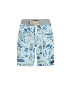 O'Neill Men's Boardshort Long Swimshort Mysto Scallop 20" Print Blue