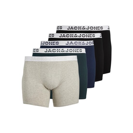 Jack & Jones Jack & Jones Plus Size Boxershorts Heren Trunks JACDALLAS Effen 5-Pack