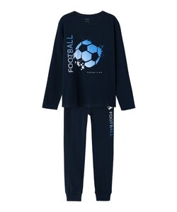 Name It Kinder Pyjama Jongens Lang Blauw Football