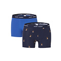 Happy Shorts Happy Shorts Kerst Boxershorts 2-Pack Heren Reindeer Wrapped In Christmas Lights