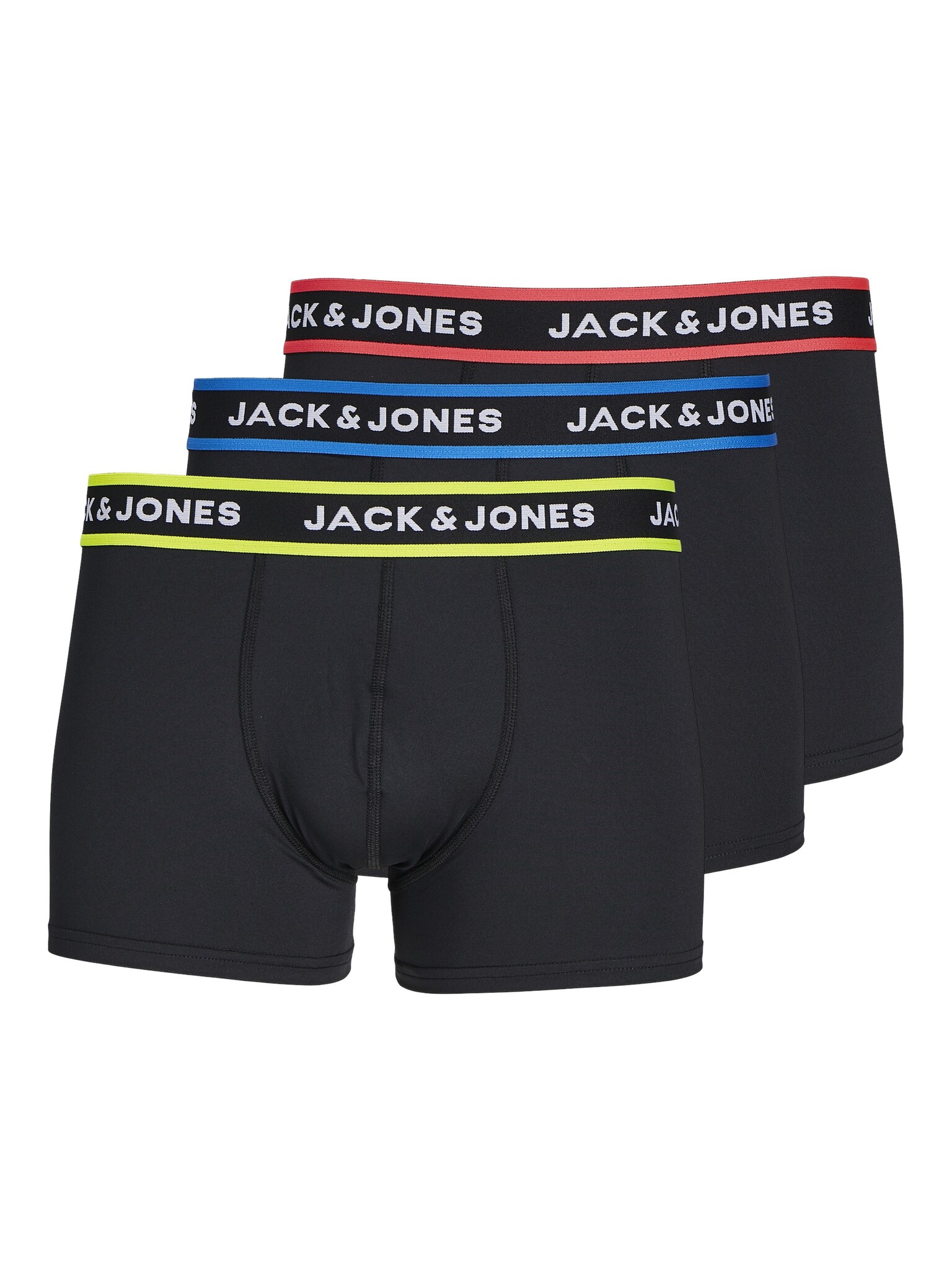 Jack Jones Jack Jones Heren Boxershorts Microfiber Trunks JACTHOM Effen Zwart 3 Pack