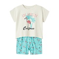 Name It Name It Girls Short Pajama Set Shortama Flamingo