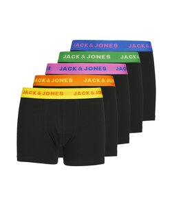 Jack & Jones Junior Boxershorts Jongens Trunks JACLEO Zwart 5-Pack