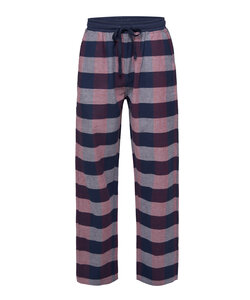 Phil &amp; Co Men's Pyjama Pants Long Checkered Flannel Blue/Red