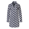 By Louise By Louise Ladies Nightshirt With Buttons Long Sleeve Checkered