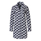 By Louise By Louise Ladies Nightshirt With Buttons Long Sleeve Checkered