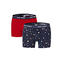 Happy Shorts Happy Shorts Kerst Boxershorts 2-Pack Heren Christmas Allover