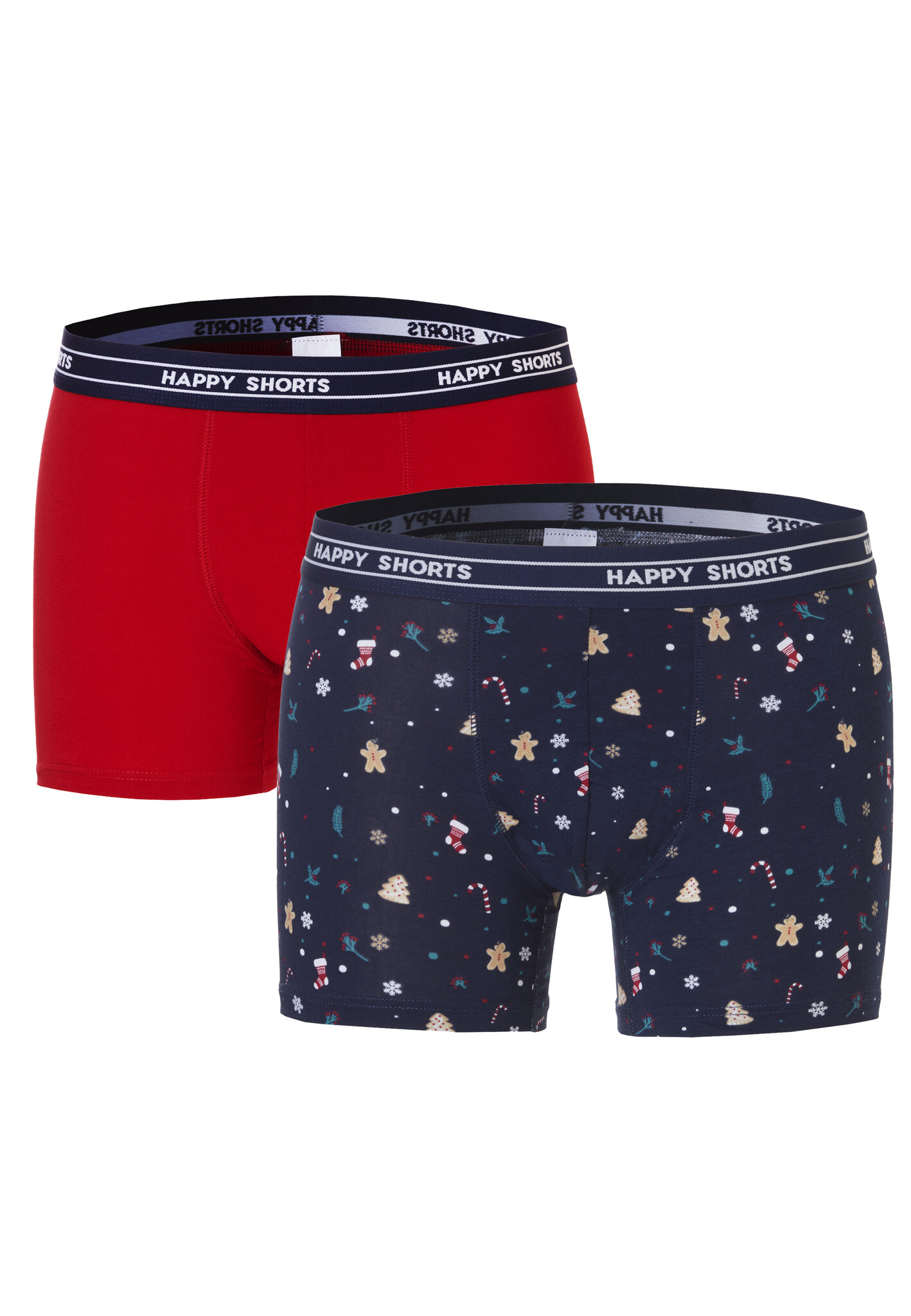 Happy Shorts Happy Shorts Kerst Boxershorts 2 Pack Heren Christmas Allover