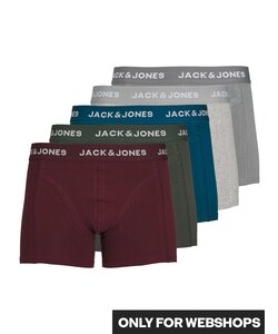 Jack & Jones Boxer Shorts Men's Trunks JACSMITH Plain 5-Pack