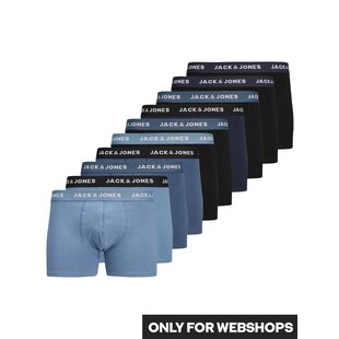 Jack & Jones Boxershorts Heren Trunks JACSOLID Blauw 10-Pack