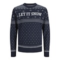 Jack & Jones Jack & Jones Christmas Sweater Men's Knitted JORHOLLY Blue