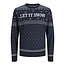 Jack & Jones Jack & Jones Christmas Sweater Men's Knitted JORHOLLY Blue