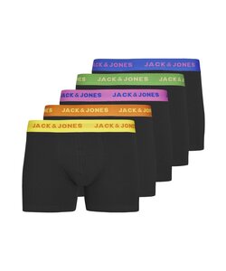 Jack & Jones Heren Boxershorts Trunks JACLEO Zwart 5-Pack