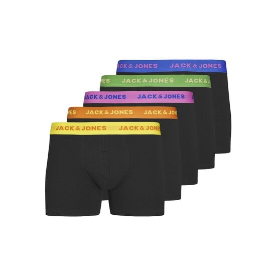 Jack & Jones Jack & Jones Heren Boxershorts Trunks JACLEO Zwart 5-Pack