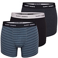 Happy Shorts Happy Shorts 3-Pack Boxershorts Heren D923 Stripes Print