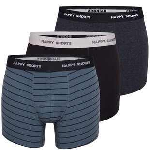 Happy Shorts 3-Pack Boxer Shorts Men D923 Stripes