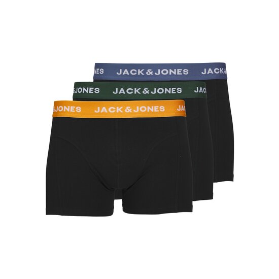 Jack & Jones Jack & Jones Heren Boxershorts Trunks JACGAB Zwart 3-Pack