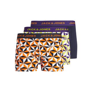 Jack & Jones Boxershorts Heren Trunks JACGEOMETRIC GEMS Print 3-Pack