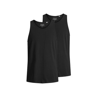 Jack & Jones Men's Tank Top JACBASIC Cotton Black 2-Pack