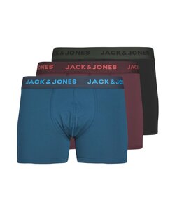 Jack & Jones Boxershorts Heren Microfiber Trunks JACMAVE Effen 3-Pack