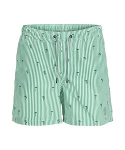 Jack & Jones Heren Zwemshort Gestreept Groen