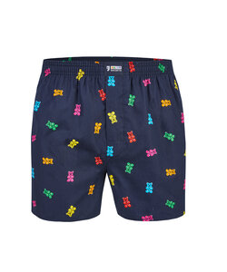 Happy Shorts Wijde Boxershort Heren Gummy Bears Blauw