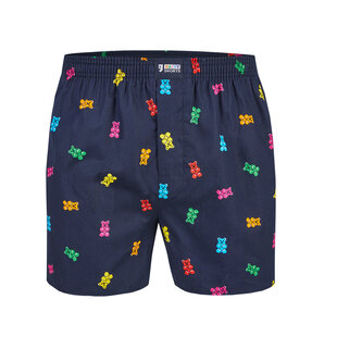 Happy Shorts Wijde Boxershort Heren Gummy Bears Blauw