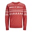 Jack & Jones Jack & Jones Christmas Sweater Men's Knitted JORHOLLY Red