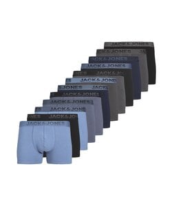 Jack & Jones Men's Boxer Shorts Trunks JACSHADE Blue/Gray/Black 12-Pack