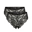 PIECES Pieces Ladies Slip V-Shape PCLINA Lace Black 2-Pack