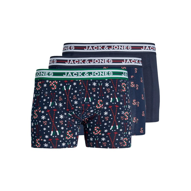 Jack & Jones Junior Jack & Jones Junior Kerst Boxershorts Jongens Trunks JACXMAS 3-Pack
