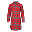 By Louise By Louise Ladies Pyjama Nightshirt Flannel Checkered Red