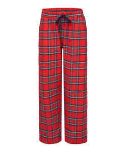 By Louise Dames Pyjamabroek Geruit Flanel Rood