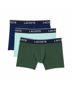 Lacoste Classic Boxers Shorts Men's Green Blue Trunks 3-Pack