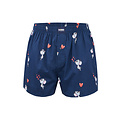 Happy Shorts Happy Shorts Wide Boxer Shorts Men Mouse With Hearts Blue