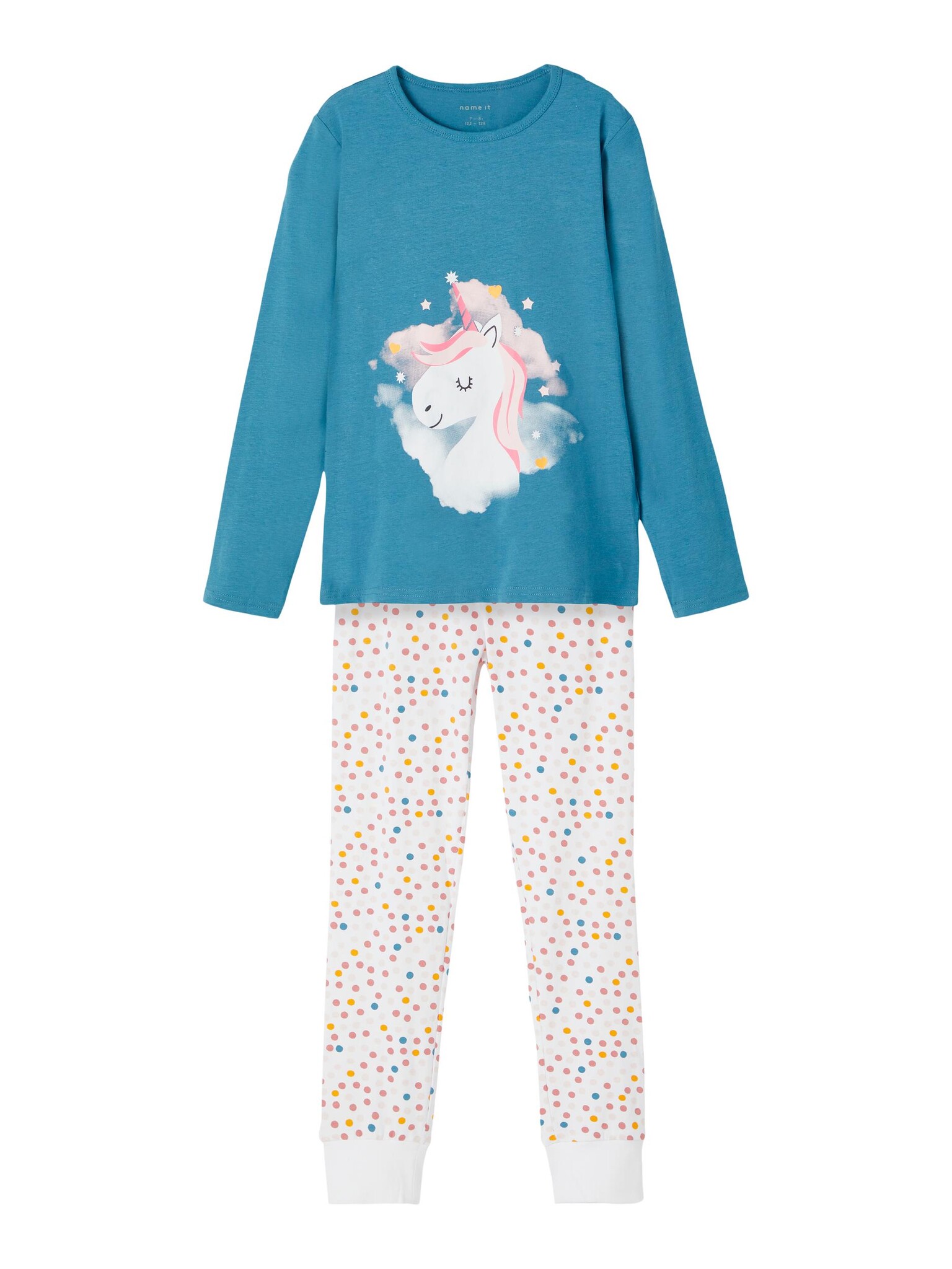 Name It Name It Meisjes Pyjama Lang Unicorn Blauw