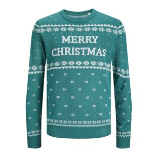 Jack & Jones Christmas Sweater Men's Knitted JORHOLLY Green