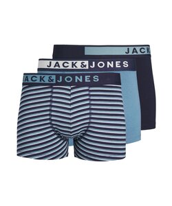 Jack & Jones Boxershorts Heren Trunks JACSTON Blauw 3-Pack