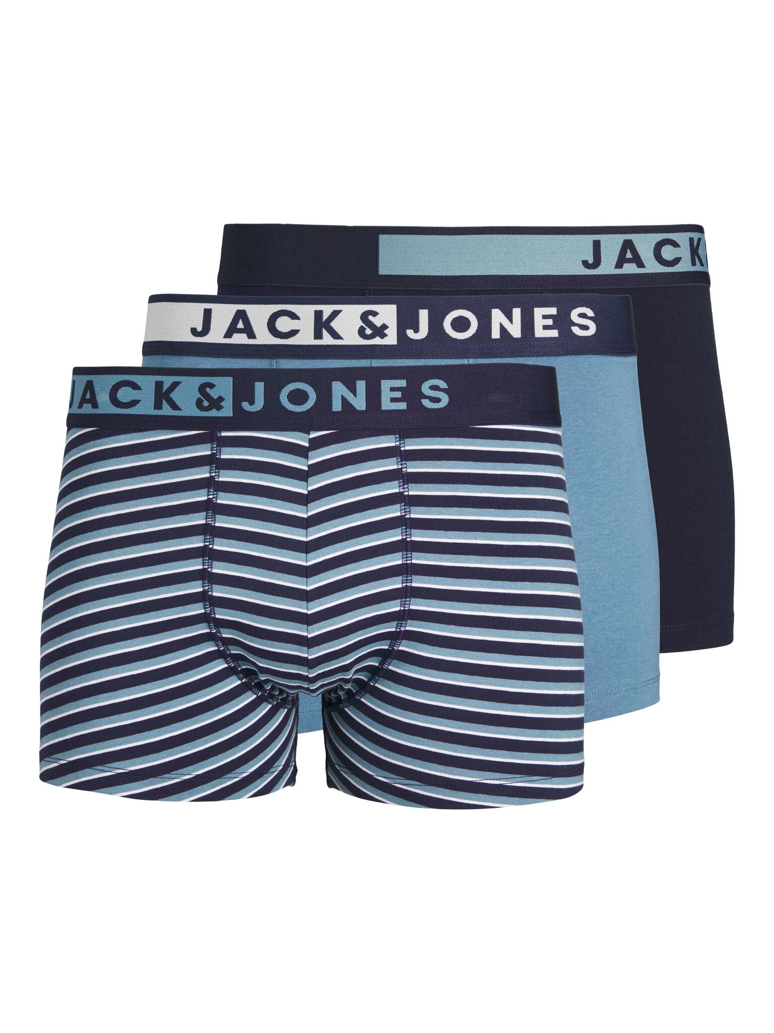 Jack Jones Jack Jones Boxershorts Heren Trunks JACSTON Blauw 3 Pack