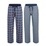 Phil & Co Phil & Co Heren Pyjamabroek Lang Katoen Geruit/Gestreept 2-Pack