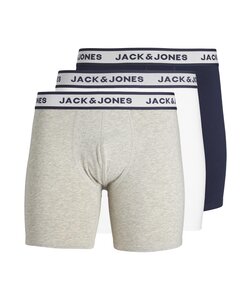 Jack & Jones Men's Boxer Shorts Long Leg JACSOLID Boxer Briefs 3-Pack