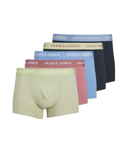 Jack & Jones Heren Trunks Boxershorts JACHUDSON 5-Pack Effen