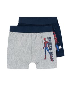 Name It Boys Boxer Shorts Spiderman Blue/Gray 2-Pack